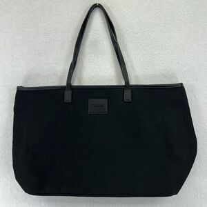 Cleobella Women’s Bag /Tote Black 100% Canvas Lined Vegan Leather Straps NWOT